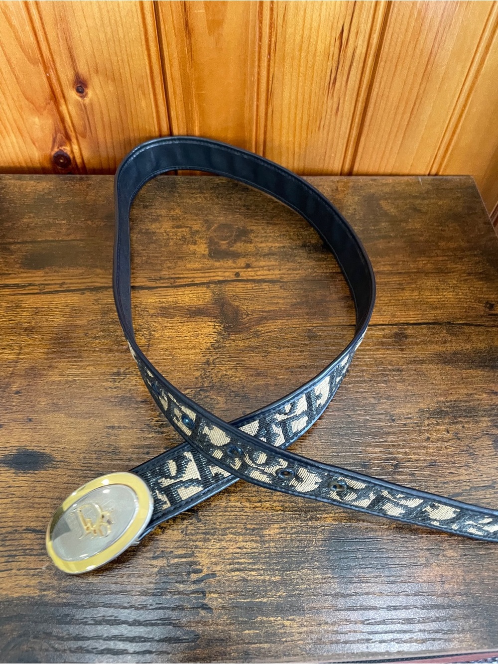 Vintage Dior Trotter Blue Belt